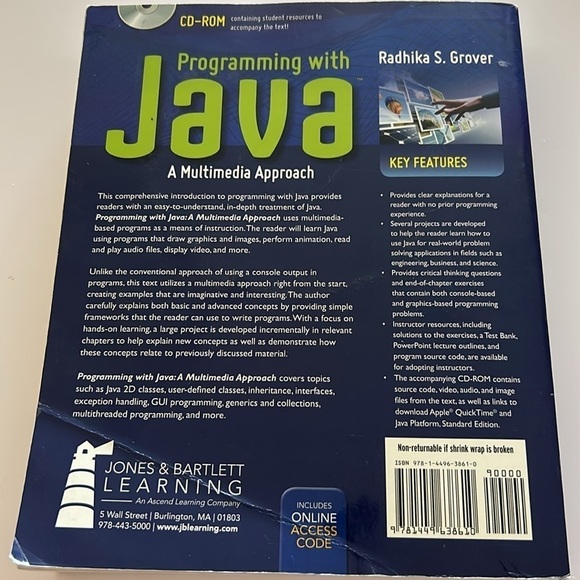 Programming with Java: A Multimedia Approach: A Multimedia Approach 1st Edition - Picture 2 of 8